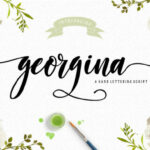 Georgina Script Font Poster 1