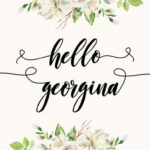 Georgina Script Font Poster 5