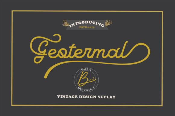 Geotermal Font Poster 1
