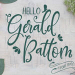 Gerald Battom Font Poster 1