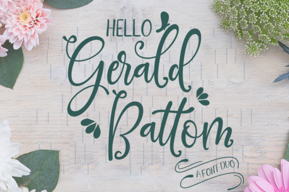 Gerald Battom Font Poster 1