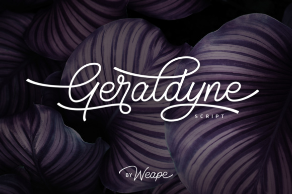 Geraldyne Font Poster 1