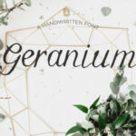 Geranium Font Poster 1