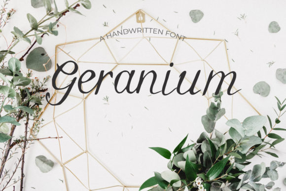 Geranium Font Poster 1