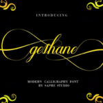 Geshane Font Poster 1