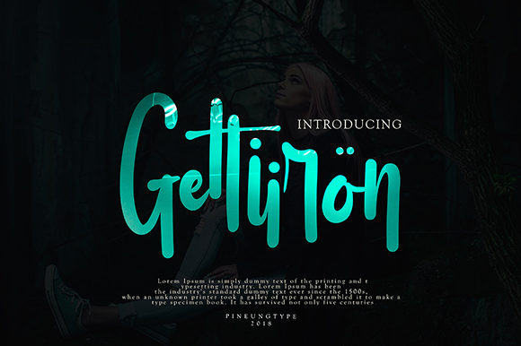 Gettiiron Font Poster 1