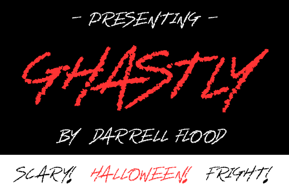 Ghastly Font Poster 1