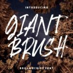 Giant Brush Font Poster 1