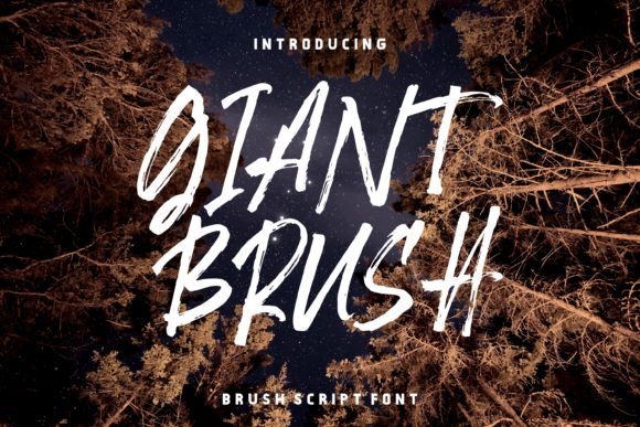 Giant Brush Font
