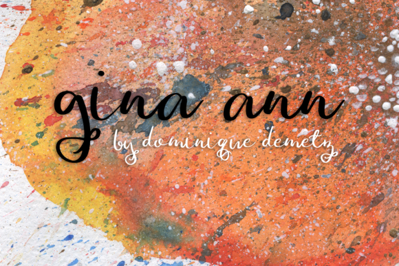 Gina Ann Font Poster 1