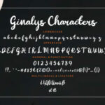 Ginalys Font Poster 7