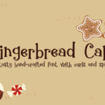 Gingerbread Cake Font Poster 1
