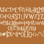 Gingerbread Cake Font Poster 2