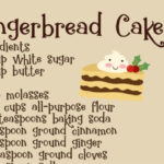 Gingerbread Cake Font Poster 5