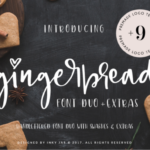 Gingerbread Duo Font Poster 1