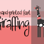 Giraffing Font Poster 1