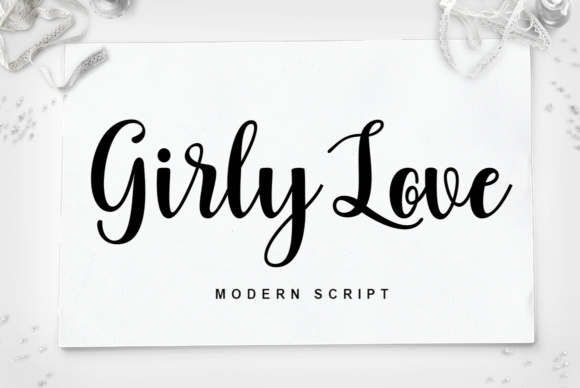 Girly Love Font Poster 1
