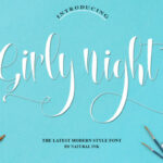 Girly Night Font Poster 1