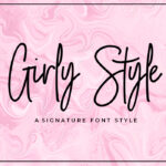 Girly Style Font Poster 1