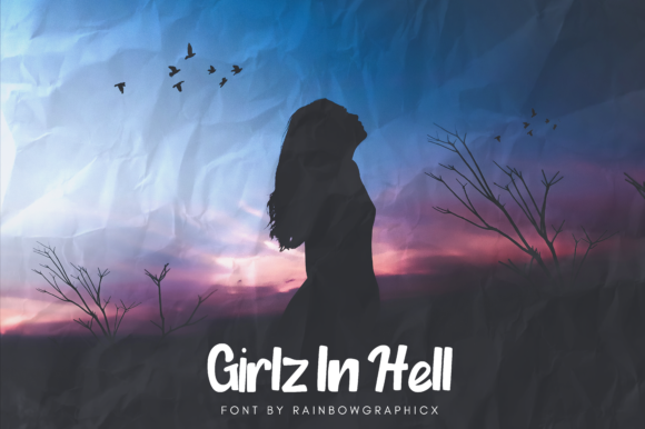Girlz in Hell Font Poster 1