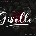 Giselle Font Poster 8