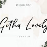 Githa Lovely Font Poster 1