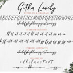 Githa Lovely Font Poster 11