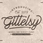 Gittelsy Font Poster 1