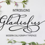 Gladiolus Font Poster 1