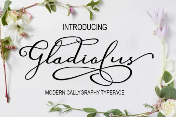 Gladiolus Font Gladiolus Font Poster 1
