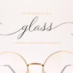 Glass Script Font Poster 1