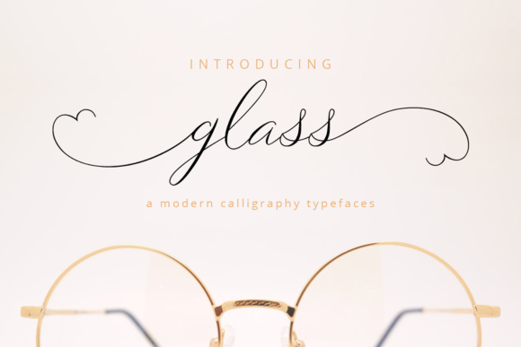 Glass Script Font Poster 1