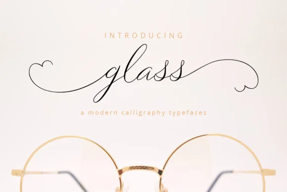 Glass Script Font Glass Script Font Poster 1