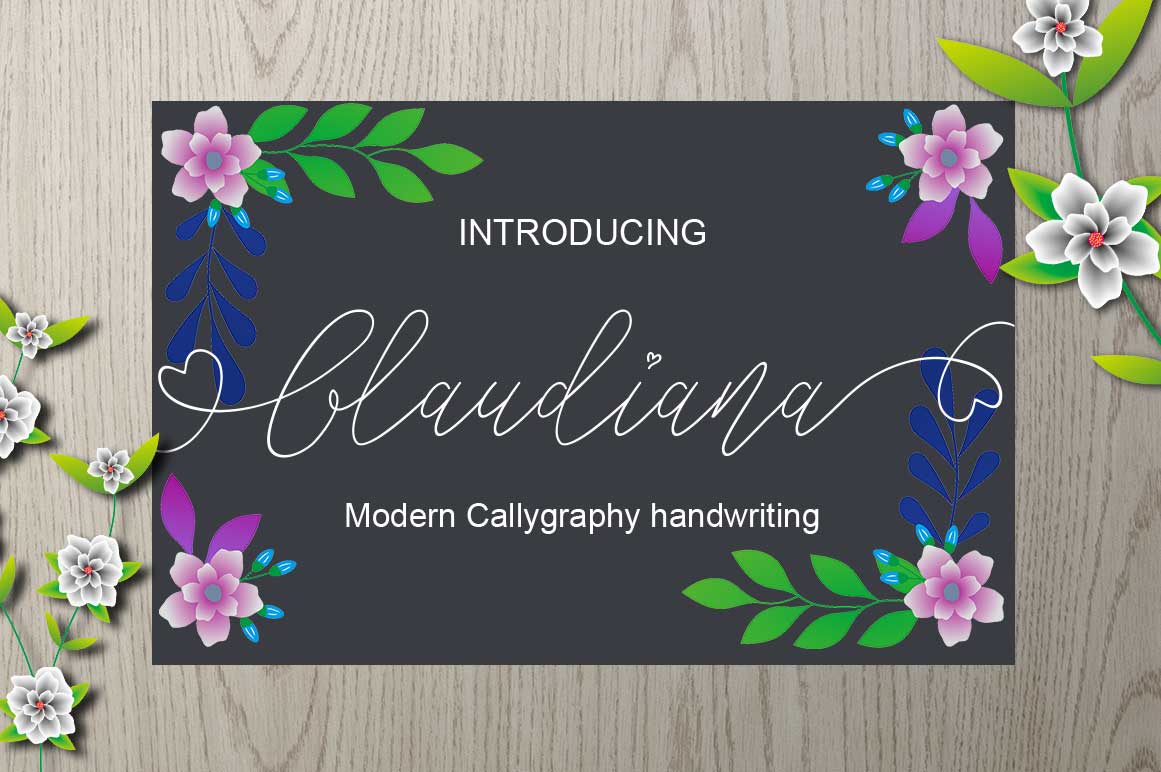 Glaudiana Font Poster 1