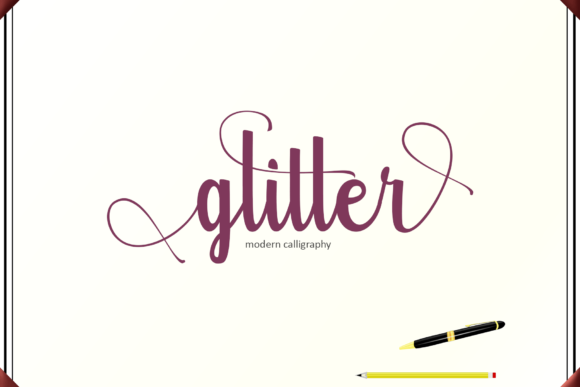 Glitter Font Poster 1