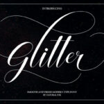 Glitter Script Font Poster 1