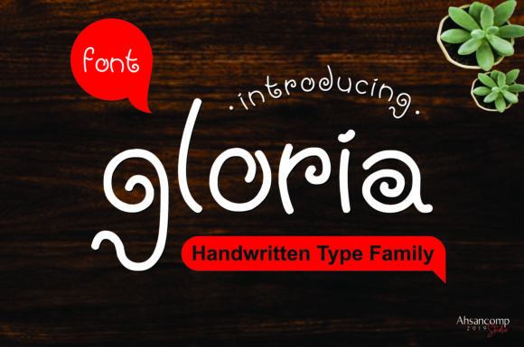 Gloria Font Poster 1