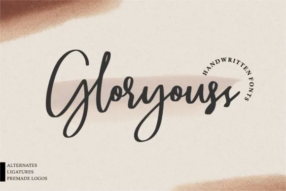 Gloryouss Font Gloryouss Font Poster 1