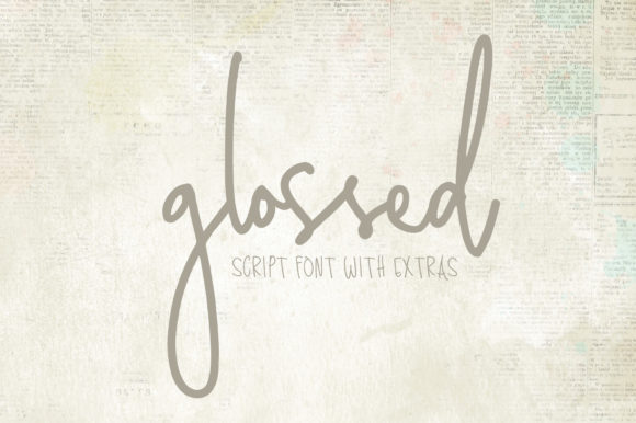 Glossed Font Poster 1