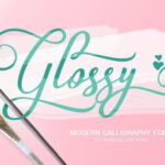 Glossy Font Poster 1
