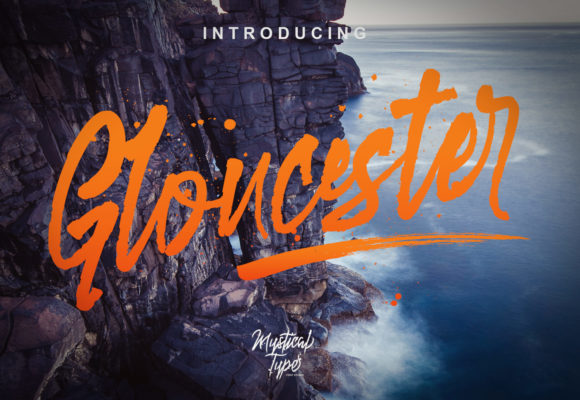 Gloucester Script Font Poster 1