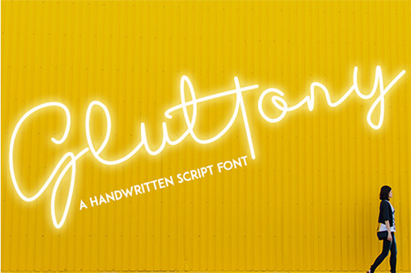 Gluttony Font Poster 1