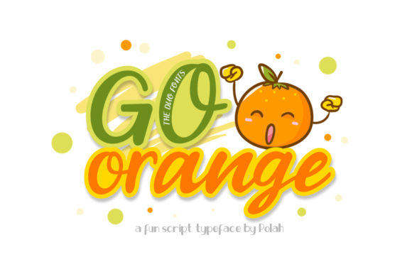 Go Orange Font Poster 1