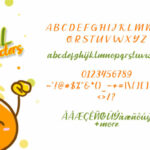 Go Orange Font Poster 5