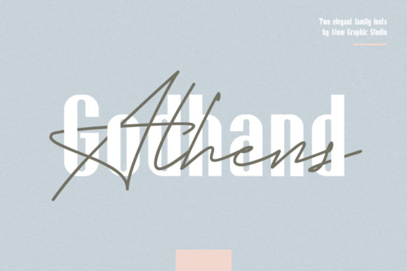Godhand Athens Family Font Poster 1