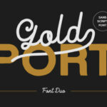 Gold Port Font Poster 1