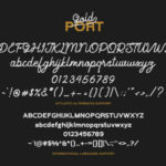 Gold Port Font Poster 6