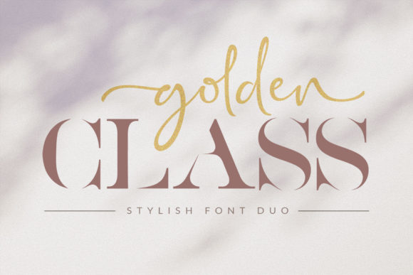 Golden Class Font Poster 1