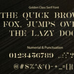 Golden Class Font Poster 16