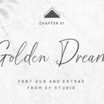 Golden Dream Duo Font Poster 1